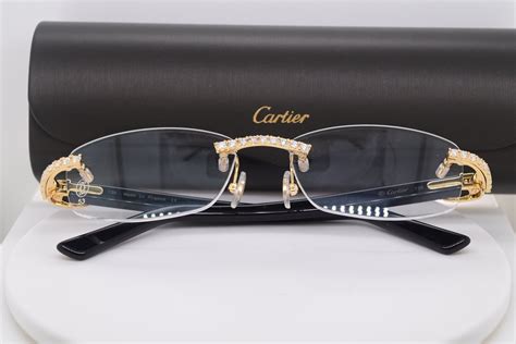 cartier glasses diamond cut|cheap Cartier glasses with diamonds.